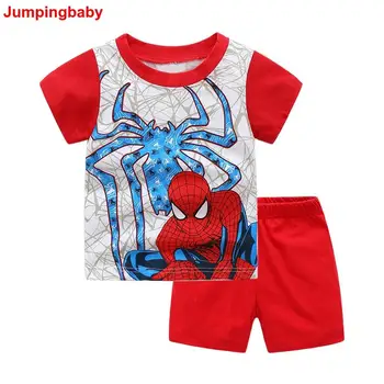 

2019 Boys Clothing Sets Kids Tracksuits Summer Conjunto Menino Spiderman Pajama Set Vetement Enfant Ensemble Garcon Cocuk Giyim