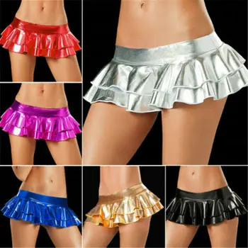 Sexy Women Pu Leather Dancing Club Wear Short Skirts 6 Colors Solid Color Patent Leather Micro Mini Dancing Skirt
Sexy Women Pu Leather Dancing Club Wear Short Skirts 6 Colors Solid Color Patent Leather Micro Mini Dancing Skirt