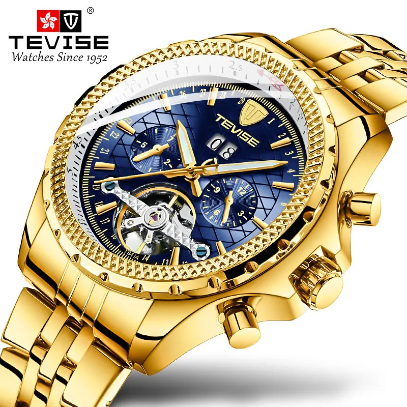 Mens Watches TEVISE Stailness steel Automatic Men Watch Men Multifunction Waterproof Luminous Mechanical Watch Relogio Masculino
Mens Watches TEVISE Stailness steel Automatic Men Watch Men Multifunction Waterproof Luminous Mechanical Watch Relogio Masculino