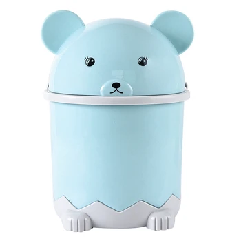 Botique-Creative Cute Desktop Trash Desktop With Lid Small Paper Basket Mini Flip Plastic Trash Can Blue
Botique-Creative Cute Desktop Trash Desktop With Lid Small Paper Basket Mini Flip Plastic Trash Can Blue