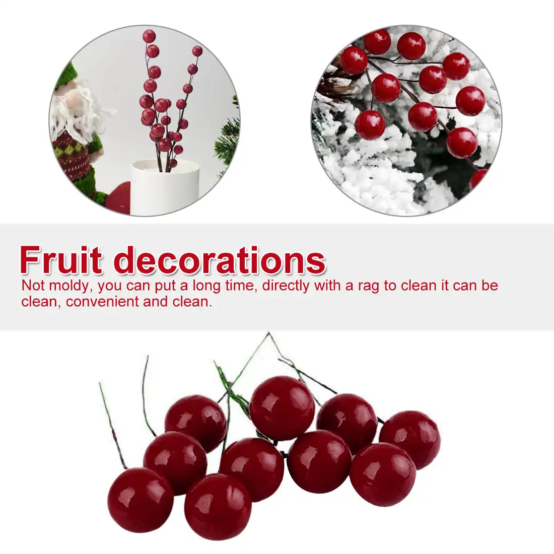berries mini artificial flower fruit for wedding diy gift box