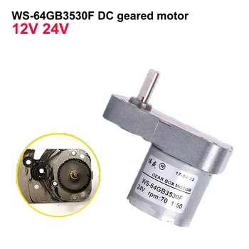 WS-64GB3530F DC Geared Motor 12V24V Display Stand Motor Torque Forward and Reverse Motor
WS-64GB3530F DC Geared Motor 12V24V Display Stand Motor Torque Forward and Reverse Motor
