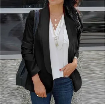 Solid color large size lapel small jacket Women Open Front Casual Jacket One Button Suit Lady Red Coats Office Work Suits 8.27
Solid color large size lapel small jacket Women Open Front Casual Jacket One Button Suit Lady Red Coats Office Work Suits 8.27