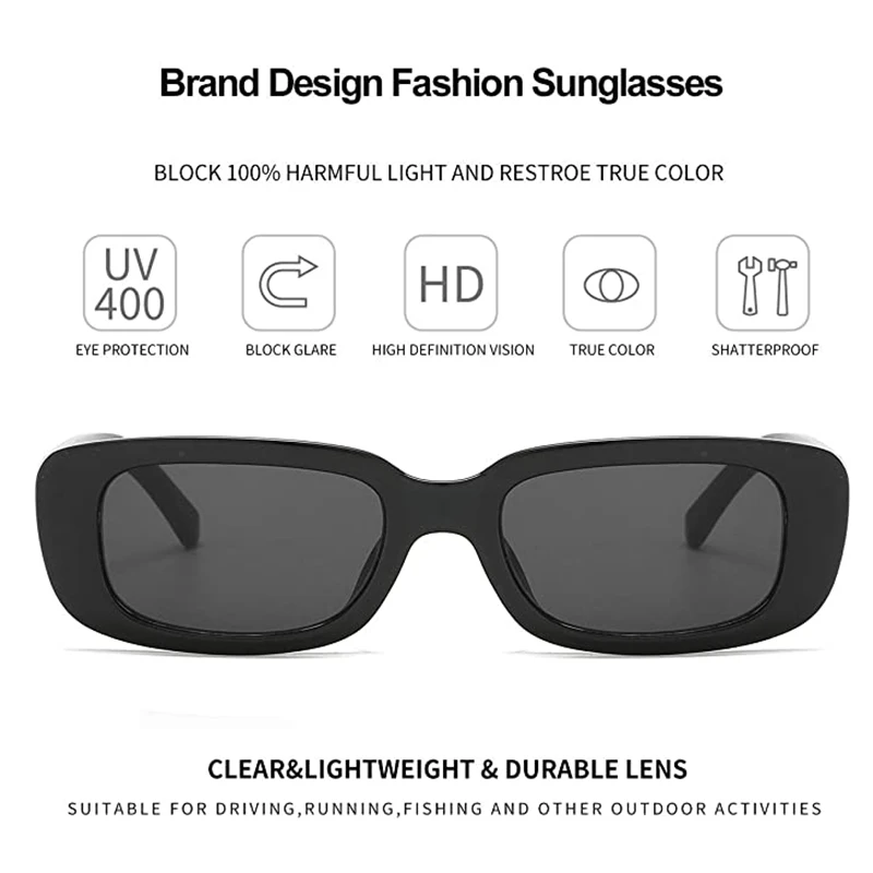 MAXJULI Classic Square Sunglasses for Women Retro Fashion Sunglasses UV400 Protect Rectangle Frame Eyewear Oculos de Sol_voghion.com