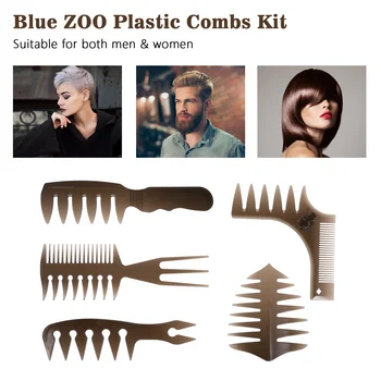 Plastic Combs Kit 5pc Styling Detangling Hair Comb Wide Tooth Comb Anti-static Comb Hairdressing Styling Tool Hairdresser Barber
Plastic Combs Kit 5pc Styling Detangling Hair Comb Wide Tooth Comb Anti-static Comb Hairdressing Styling Tool Hairdresser Barber
