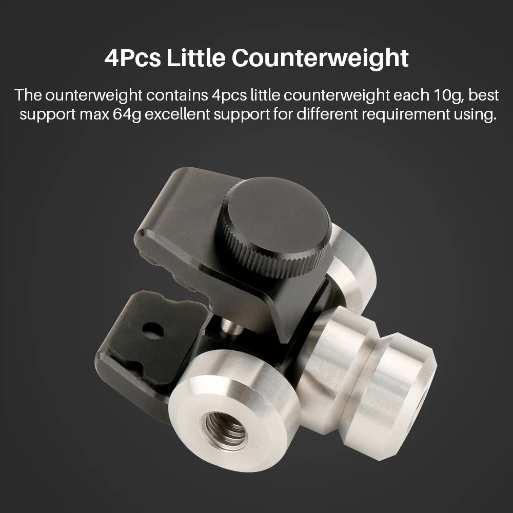 UURig Camera Counterweight Quick Release Camera Rig Gimbal Accessories Counterweight for Balancing for DJI Zhiyun Smartphone
UURig Camera Counterweight Quick Release Camera Rig Gimbal Accessories Counterweight for Balancing for DJI Zhiyun Smartphone