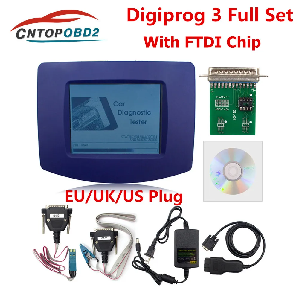 Digiprog 3 Full Sel V4.94 OBD Version OBD2 Programmer Tool Digiprog3 FT232BL&93C46 Chip DIGIPROG ST01 ST04 DHL free | Автомобили и