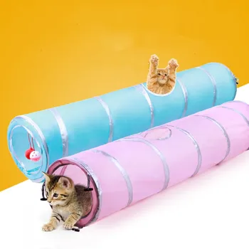 Foldable Pet Cat Toy Tunnel ring paper two-way tunnel with hanging two balls for cat Kitten playing drill bucket
Foldable Pet Cat Toy Tunnel ring paper two-way tunnel with hanging two balls for cat Kitten playing drill bucket