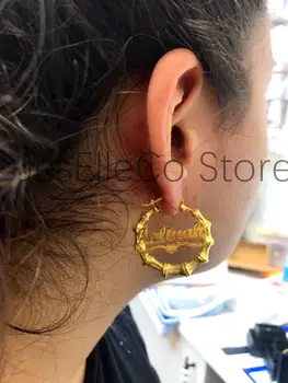 Custom Name Earrings Personalize Stainless Steel Letter Round Earrings For Women Circle Bamboo Earrings Jewelry Gifts
Custom Name Earrings Personalize Stainless Steel Letter Round Earrings For Women Circle Bamboo Earrings Jewelry Gifts