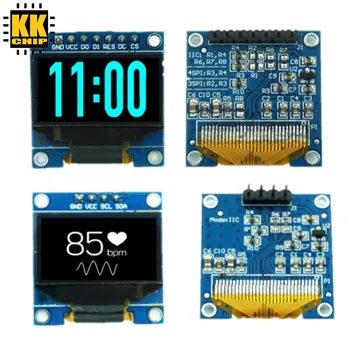 IIC SPI 0.96 인치 OLED 화이트 디스플레이 모듈 128X64 I2C SSD1306 12864 LCD 스크린 보드 GND VCC SCL SDA 0.96
