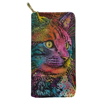 THIKIN PU Leather Women Wallet Purses with Personalized Art Cat Print Clutch Bags Girls Zipper Card Holder Money Coin Pouch 2019
THIKIN PU Leather Women Wallet Purses with Personalized Art Cat Print Clutch Bags Girls Zipper Card Holder Money Coin Pouch 2019