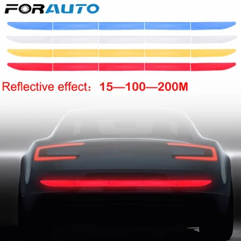 FORAUTO 4 Colors Car Reflective Sticker Trunk Warning Sticker Strip Nano Tape Strip Auto Decorations For Driving Safety
FORAUTO 4 Colors Car Reflective Sticker Trunk Warning Sticker Strip Nano Tape Strip Auto Decorations For Driving Safety