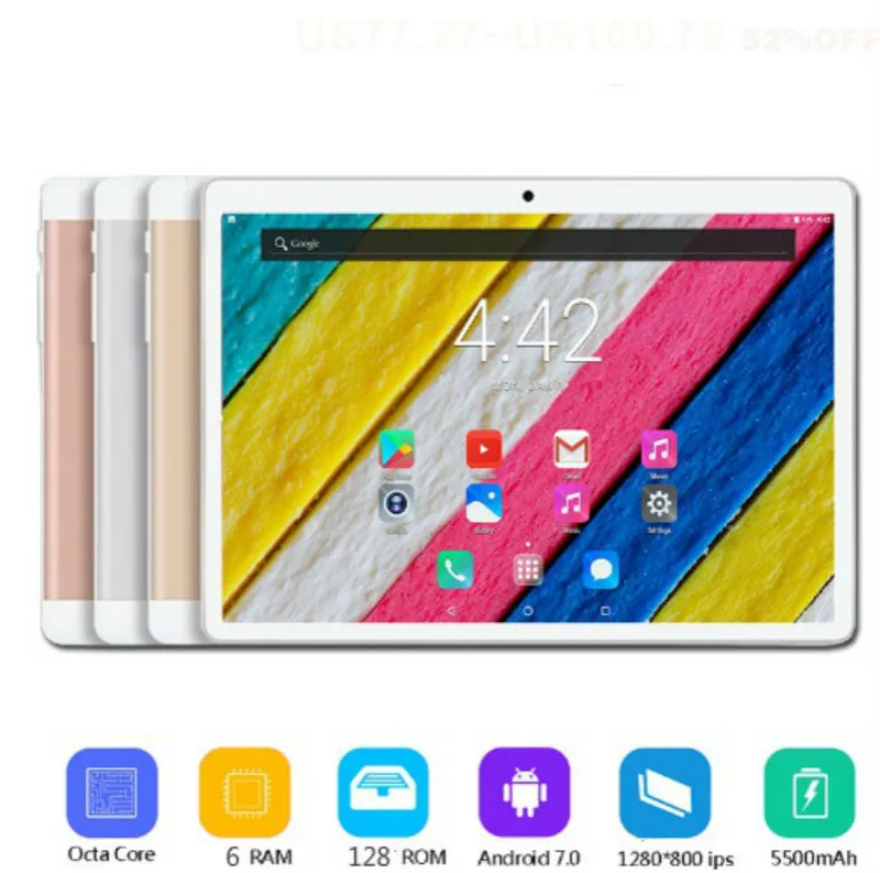 10.1"Inch Octa Core 6G+128G Android 8.0 WiFi Tablet PC Dual SIM Dual Camera 5.0MP IPS Bluetooth 4G WiFi Call Phone Tablet Gifts
10.1"Inch Octa Core 6G+128G Android 8.0 WiFi Tablet PC Dual SIM Dual Camera 5.0MP IPS Bluetooth 4G WiFi Call Phone Tablet Gifts