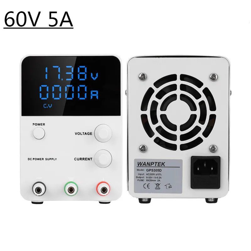 New DC Lab Switching Power Supply Adjustable 60V 5A Regulated Power Unit Bench Source Voltage And Current Regulator
New DC Lab Switching Power Supply Adjustable 60V 5A Regulated Power Unit Bench Source Voltage And Current Regulator