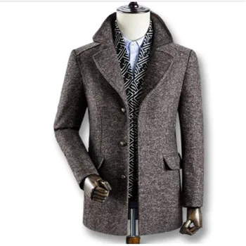 2019 Men Winter Autumn Thick Wool Coats Parkas Male Casual Fashion Slim Fit Large Size Business Dress Coats Blends Men
2019 Men Winter Autumn Thick Wool Coats Parkas Male Casual Fashion Slim Fit Large Size Business Dress Coats Blends Men