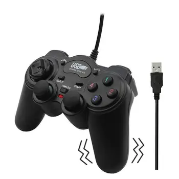 Wired USB Vibration Gamepad Joystick Game Pad Multifunctional Controller For PC Laptop Computer for Win/XP/ for Vista for TV BOX
Wired USB Vibration Gamepad Joystick Game Pad Multifunctional Controller For PC Laptop Computer for Win/XP/ for Vista for TV BOX