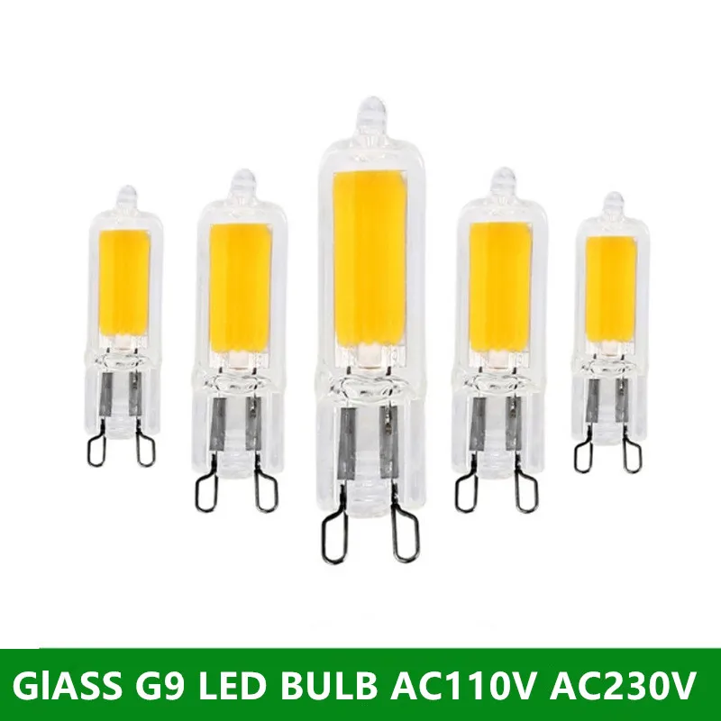 

COB LED G9 3W 5W Warm White Mini Bulb Silicone Crystal Lights Hight power Led Corn Lamp AC120V 230V Replace 20-50W halogen lamps