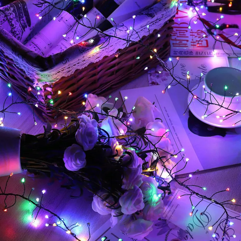 Battery Operated 2m 100leds Firecrackers LED String Lights Outdoor Waterproof Christmas New Year Wedding Firework Fairy Lights
Battery Operated 2m 100leds Firecrackers LED String Lights Outdoor Waterproof Christmas New Year Wedding Firework Fairy Lights