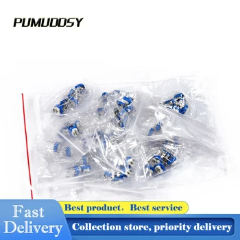 65PCS Trimming Potentiometer RM-065 top adjustment 100R-1M RM065 WH06-2 Variable Resistors Assorted Kit 13Kind 5pcs each
65PCS Trimming Potentiometer RM-065 top adjustment 100R-1M RM065 WH06-2 Variable Resistors Assorted Kit 13Kind 5pcs each