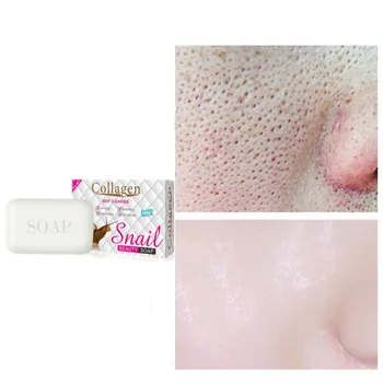 Snail deep cleaning facial skin hand soap, remove acne blackhead mite shrinkage pore whitening nourishing bath soap 100g
Snail deep cleaning facial skin hand soap, remove acne blackhead mite shrinkage pore whitening nourishing bath soap 100g