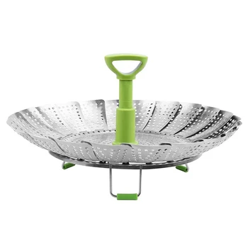 10 Inch Vegetable Steamer Basket, Stainless Steel Folding Steamer for Veggie Seafood Cooking to Fit Various Size Pot
10 Inch Vegetable Steamer Basket, Stainless Steel Folding Steamer for Veggie Seafood Cooking to Fit Various Size Pot