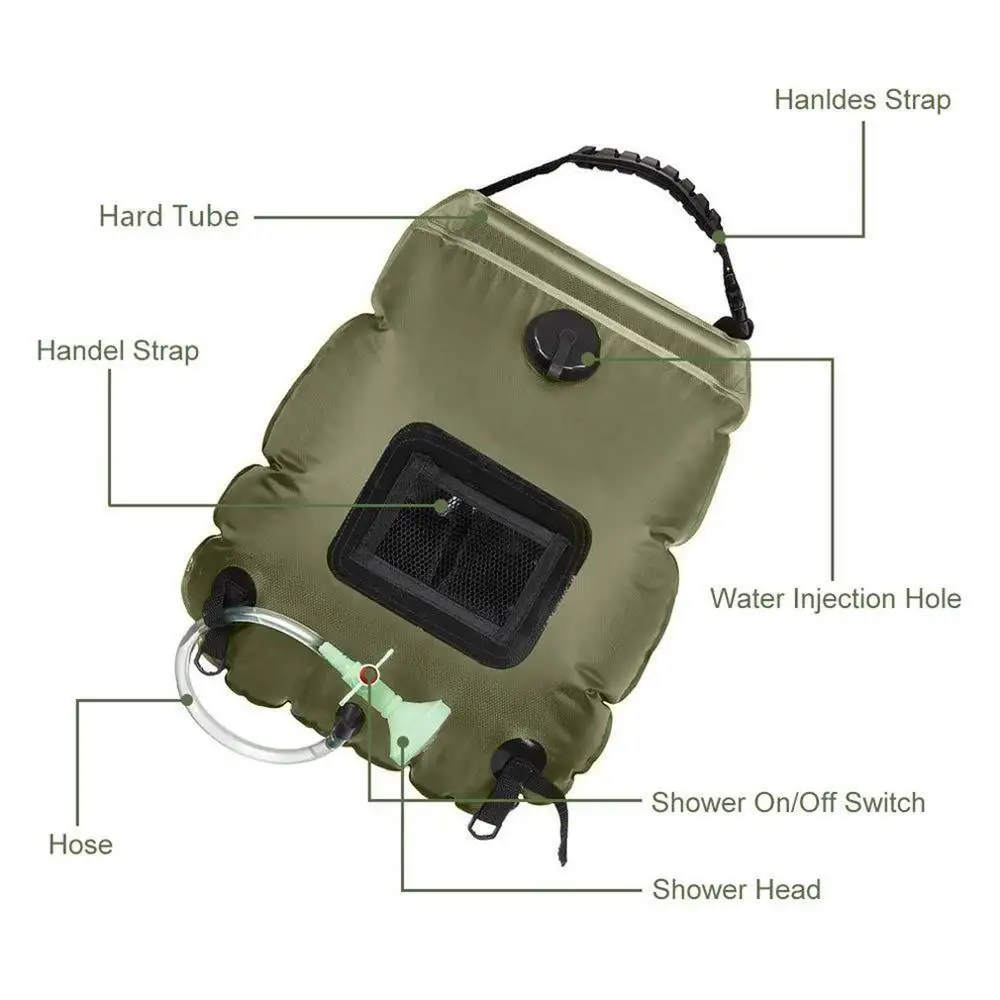 Outdoor Solar Shower Bag Durable Camping Water Bags Portable Sun Compact Heated Practical Large Capacity Outdoor Solar Bath Bag
Outdoor Solar Shower Bag Durable Camping Water Bags Portable Sun Compact Heated Practical Large Capacity Outdoor Solar Bath Bag