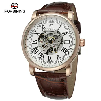 

Factory Wholesale Watch Montre Homme Forsining Colorful with Roman Numbers Saat Skeleton Mechanical Automatic Men Watches