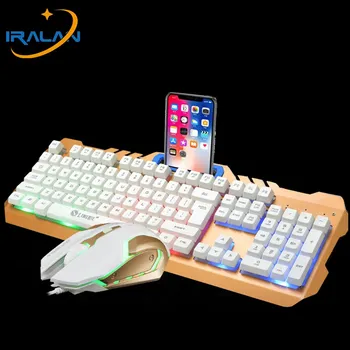 RGB Keyboard With Mouse Set Bracket Metal Mechanical Keyboard Wired Computer UBS Backlit Gaming Mouse Keyboard Suspension Cap
RGB Keyboard With Mouse Set Bracket Metal Mechanical Keyboard Wired Computer UBS Backlit Gaming Mouse Keyboard Suspension Cap