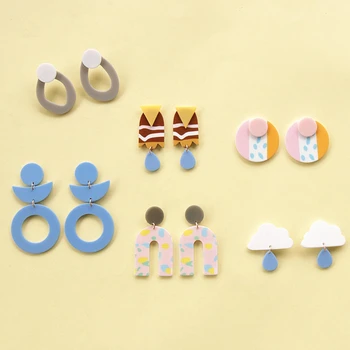 AOMU 2020 New Colorful Graffiti Acrylic Irregular Geometric Round Cute Earrings for Women 2020 Solid Color Earrings
AOMU 2020 New Colorful Graffiti Acrylic Irregular Geometric Round Cute Earrings for Women 2020 Solid Color Earrings