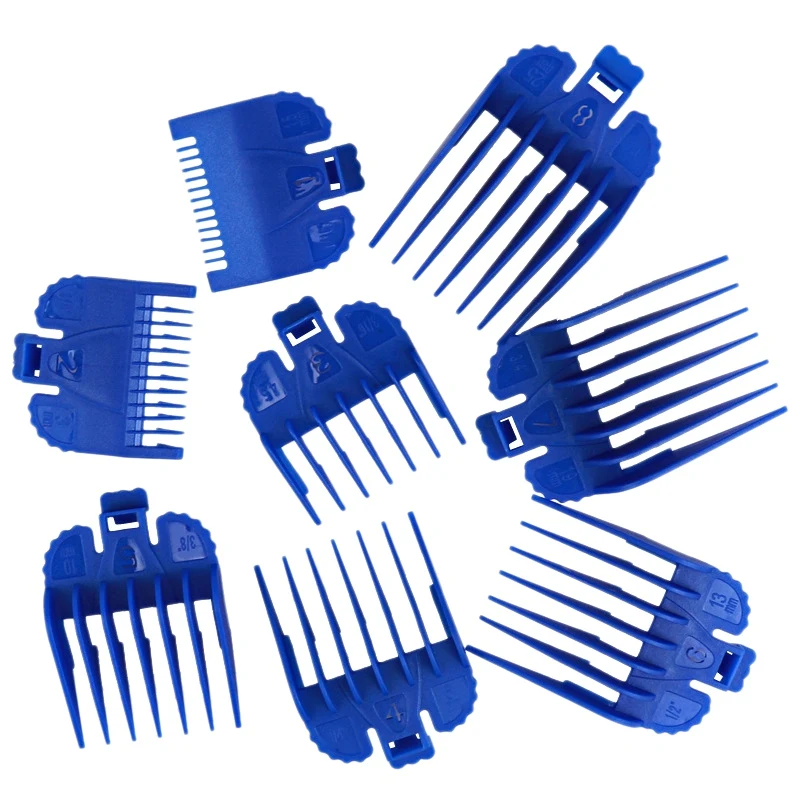 

8PCS Professional Limit Comb Cutting Guide Combs 1.5/3/4.5/6/10/13/19/25mm Set For WAHL Hair Clipper