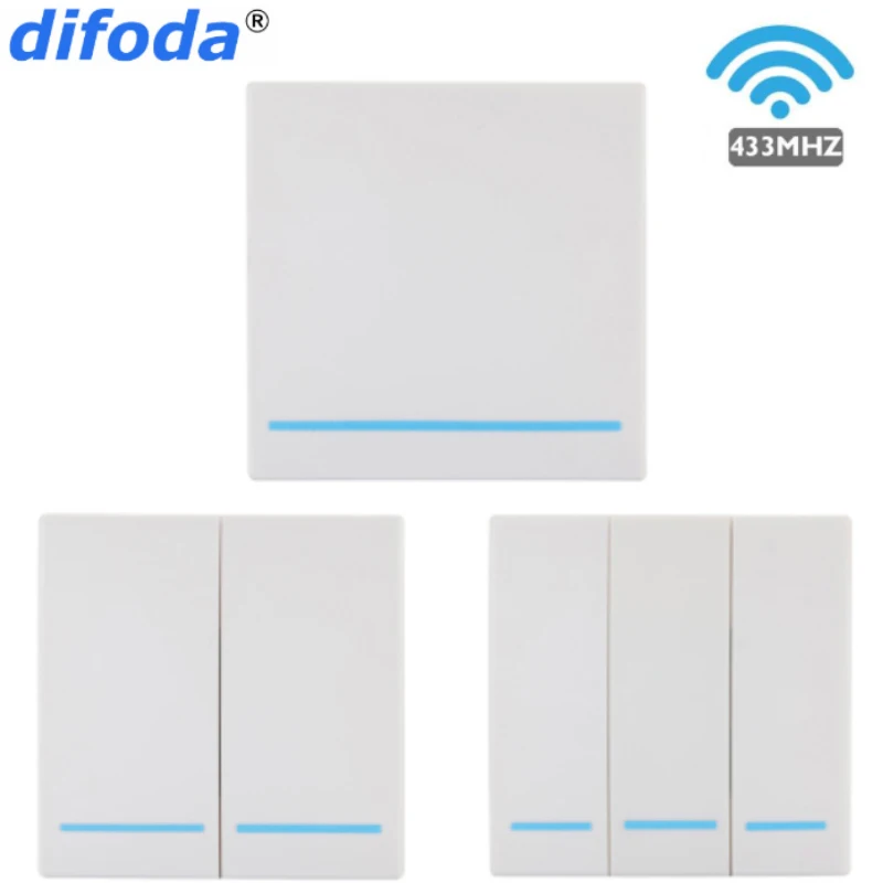 difoda Universal 433 MHz Wireless Remote Control Switch AC 110V 220V 1CH Relay Receiver Module & Wall Panel RF Remote Controls
difoda Universal 433 MHz Wireless Remote Control Switch AC 110V 220V 1CH Relay Receiver Module & Wall Panel RF Remote Controls