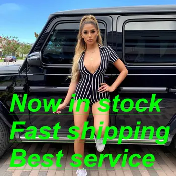 2020 Women Sexy Stripe Bodycon Playsuits Turn-down Collar Short Sleeve Romper Club Party Night Skinny Playsuit
2020 Women Sexy Stripe Bodycon Playsuits Turn-down Collar Short Sleeve Romper Club Party Night Skinny Playsuit
