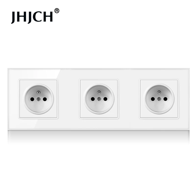 Wall 16A France Standard Multi Way Power Socket Plug Grounded Electrical Socket, triple, quadruple outlet strip Crystal Glass
Wall 16A France Standard Multi Way Power Socket Plug Grounded Electrical Socket, triple, quadruple outlet strip Crystal Glass