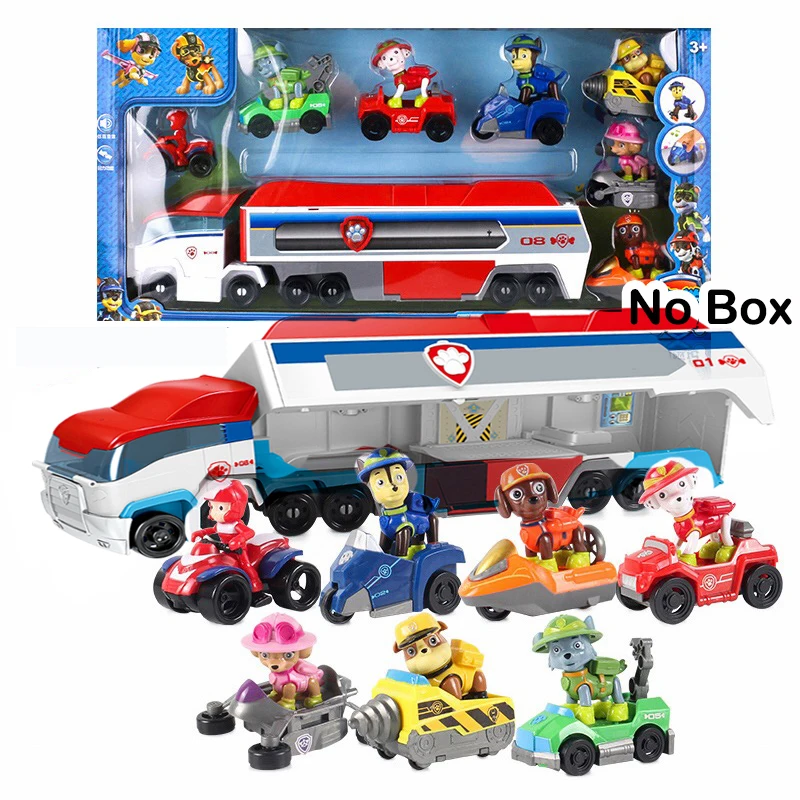 

Paw Patrol Toy Sets Bus Mobile Rescue Patrulha Canina Deformation Psi Patrol Action Figure Toys for Children Christmas Gift 3D62