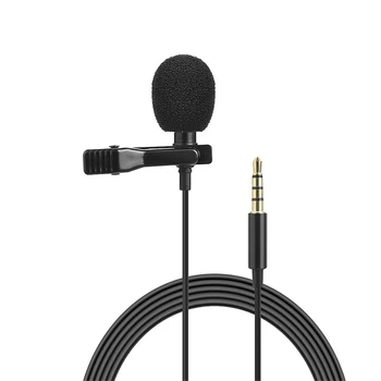 Omnidirectional Microphone 3.5mm Jack Clip-on Lavalier Mic Wired Microphone Mini Audio Mic for Computer Laptop Mobile Phone
Omnidirectional Microphone 3.5mm Jack Clip-on Lavalier Mic Wired Microphone Mini Audio Mic for Computer Laptop Mobile Phone