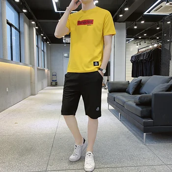 2020 Ropa Hombre Summer Casual Short Sleeve T Shirt And Pants Two Piece Sets Hip Hop Printed Sportswear Joggers Men Streetwear
2020 Ropa Hombre Summer Casual Short Sleeve T Shirt And Pants Two Piece Sets Hip Hop Printed Sportswear Joggers Men Streetwear