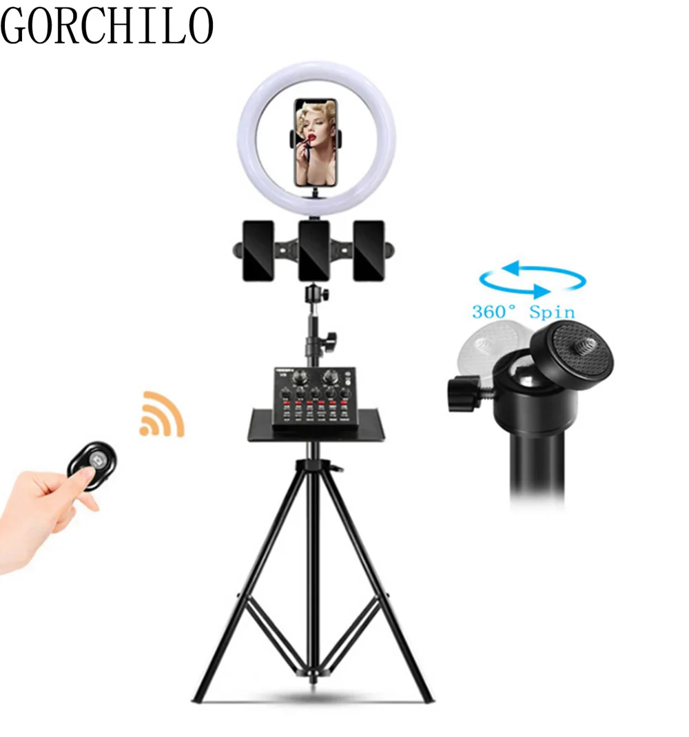 Selfie Ring Light with Tripod Dimmable Selfie Light Ring Lamp LED Photography Ringlight with Stand for Photo studio tiktok
Selfie Ring Light with Tripod Dimmable Selfie Light Ring Lamp LED Photography Ringlight with Stand for Photo studio tiktok