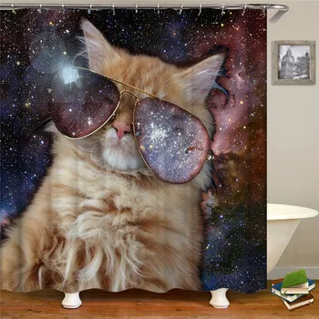 Cat shower curtains bathroom shower curtain 3D fabric shower curtain funny waterproof shower curtain with Home Decoration
Cat shower curtains bathroom shower curtain 3D fabric shower curtain funny waterproof shower curtain with Home Decoration