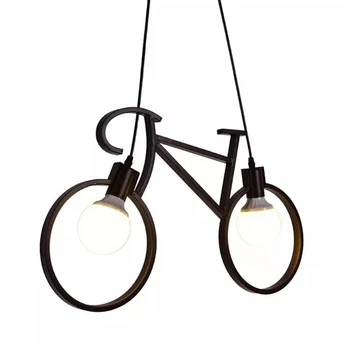 Northern American E27 Corridor Hallway Bicycle Ironwork Pendant Lights Designer Creative Loft Lobby Cafe Decorate Hanging Lamp 
Northern American E27 Corridor Hallway Bicycle Ironwork Pendant Lights Designer Creative Loft Lobby Cafe Decorate Hanging Lamp