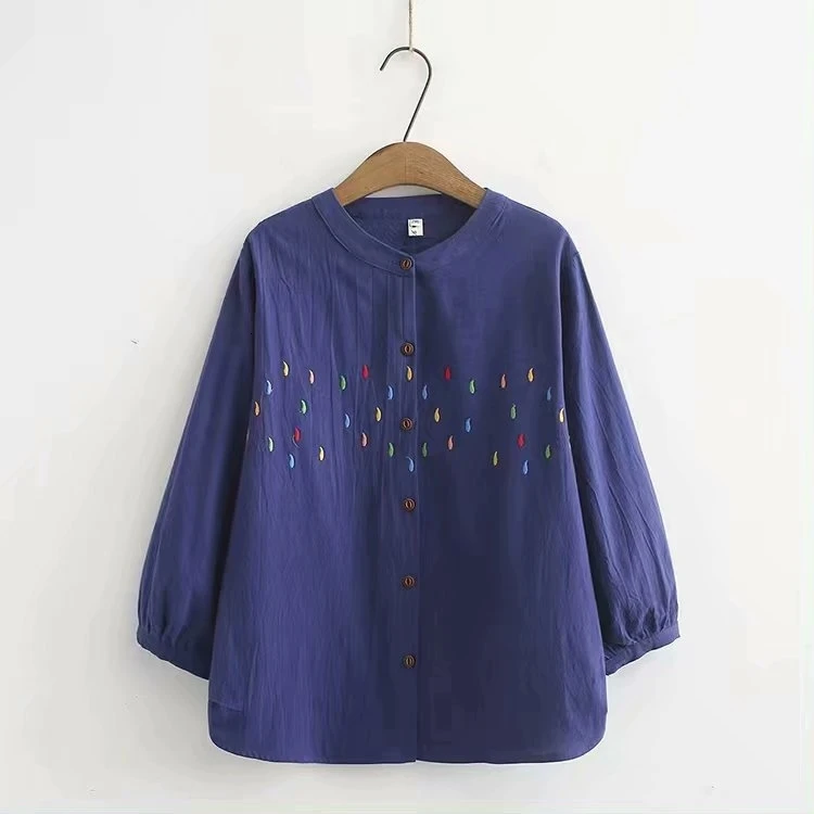 Plus Size met Back Knop vrouwen Vintage Borduurwerk Blouse Lange Mouwen Tops Folklore Vrouwelijke Shirts
Plus Size met Back Knop vrouwen Vintage Borduurwerk Blouse Lange Mouwen Tops Folklore Vrouwelijke Shirts