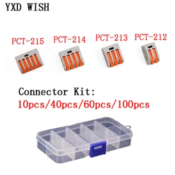 Connectors Cable Kit Terminal 3 Pin 2 4 Wire Led Strip PCT 212/213/214/215 Ire Wiring Conductor Block Mini Fast 22-412 
Connectors Cable Kit Terminal 3 Pin 2 4 Wire Led Strip PCT 212/213/214/215 Ire Wiring Conductor Block Mini Fast 22-412