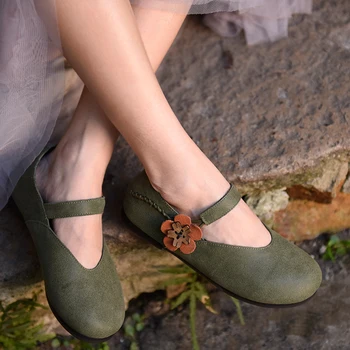 Artmu New Style Flats Shoes For Woman Flowers Retro Soft Sole Shoes Genuine Leather Flat Straight-Line Buckle Women's Mary Jane
Artmu New Style Flats Shoes For Woman Flowers Retro Soft Sole Shoes Genuine Leather Flat Straight-Line Buckle Women's Mary Jane