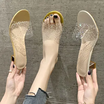 MCCKLE Women High Heels Slippers Summer Casual Shoes Woman Fashion Transparent Crystal Ladies Sandals Slip On Female Slides 2020
MCCKLE Women High Heels Slippers Summer Casual Shoes Woman Fashion Transparent Crystal Ladies Sandals Slip On Female Slides 2020