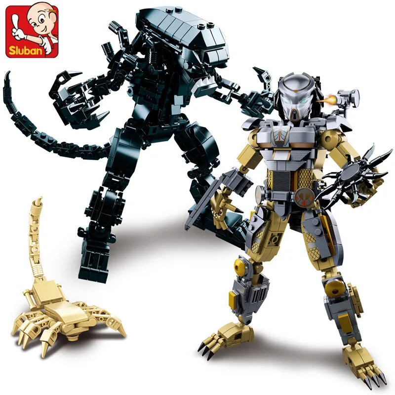ALIEN VS PREDATORS Robot War Model Building Blocks Sets DIY Creator Construction Bricks Educational Toys For Children
ALIEN VS PREDATORS Robot War Model Building Blocks Sets DIY Creator Construction Bricks Educational Toys For Children