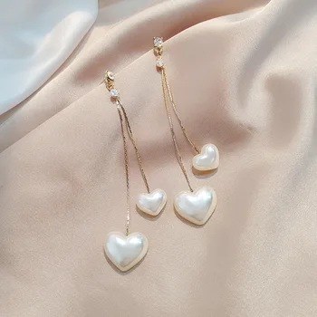 Statement Double White Heart Long Earrings For Women Korean Big Drop Dangle Earrings Gifts
Statement Double White Heart Long Earrings For Women Korean Big Drop Dangle Earrings Gifts