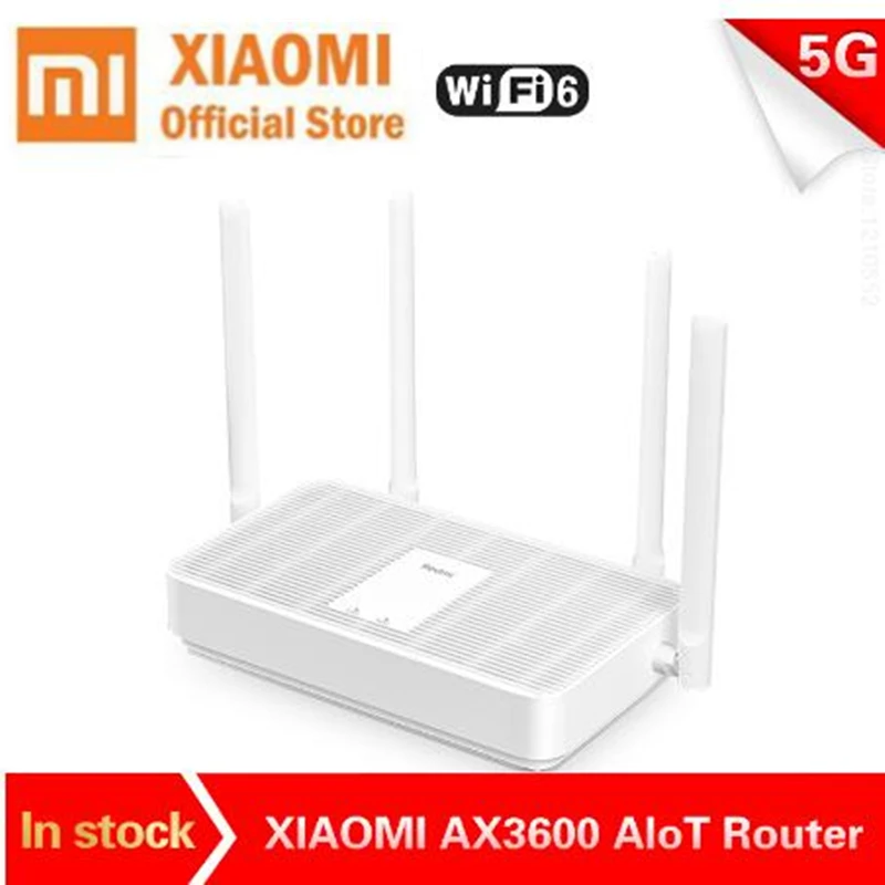New Xiaomi Redmi Router AX5 wifi 6 Qualcomm 5-core 5G 2.4G dual Frequency Mesh networking 4 High Gain Antennas wireless router
New Xiaomi Redmi Router AX5 wifi 6 Qualcomm 5-core 5G 2.4G dual Frequency Mesh networking 4 High Gain Antennas wireless router