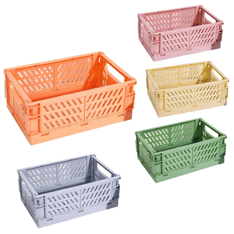 Collapsible Crate Plastic Folding Storage Box Basket Utility Cosmetic Container
Collapsible Crate Plastic Folding Storage Box Basket Utility Cosmetic Container