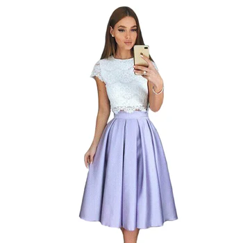 Short Prom Dresses Graduation Dress White Lace Top Satin Skirt Tea Length A-line Party Dress Short Gown Vestidos De Gala
Short Prom Dresses Graduation Dress White Lace Top Satin Skirt Tea Length A-line Party Dress Short Gown Vestidos De Gala