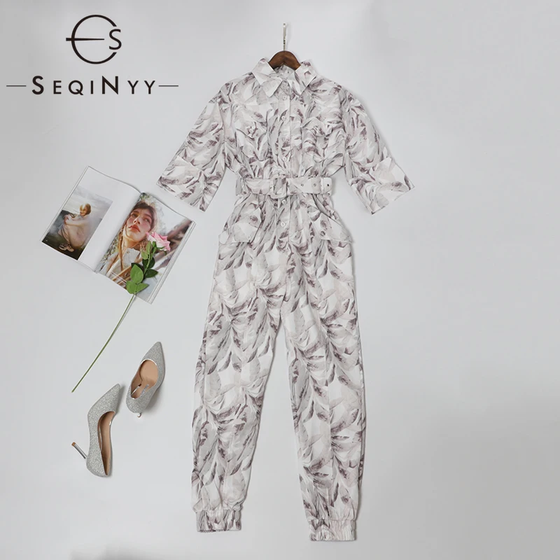 SEQINYY Casual Jumpsuit 2020 Summer Spring New Fashion Design Ink Print Short Sleeve High Quality Loose Jumpsuit
SEQINYY Casual Jumpsuit 2020 Summer Spring New Fashion Design Ink Print Short Sleeve High Quality Loose Jumpsuit