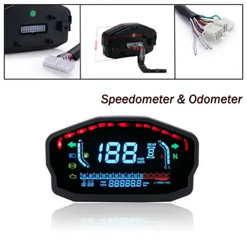 Universal Motorcycle Odometer Digital Display LCD Meter Gauge 1-6 Speed Adjustable Engine Fault Light Reminder Waterproof
Universal Motorcycle Odometer Digital Display LCD Meter Gauge 1-6 Speed Adjustable Engine Fault Light Reminder Waterproof